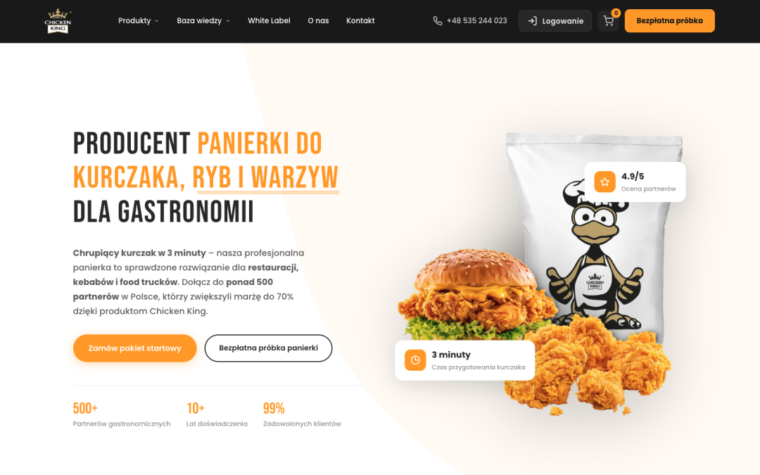 Chicken King — sklep B2B i strona producenta