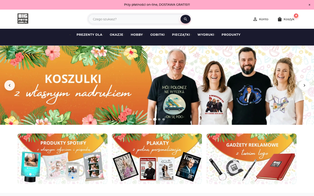 BIGFOTO — sklep z personalizacją i kreator produktów