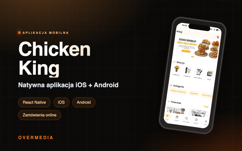Chicken King — aplikacja mobilna iOS/Android
