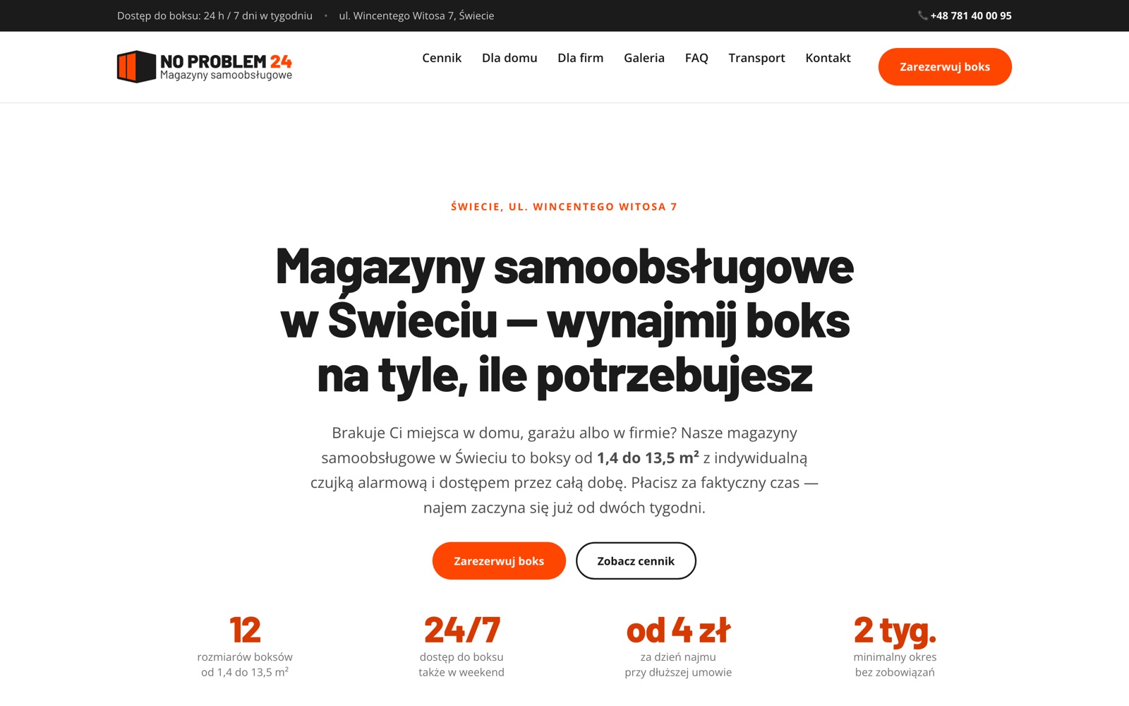 No Problem 24 — magazyny samoobsługowe w Świeciu