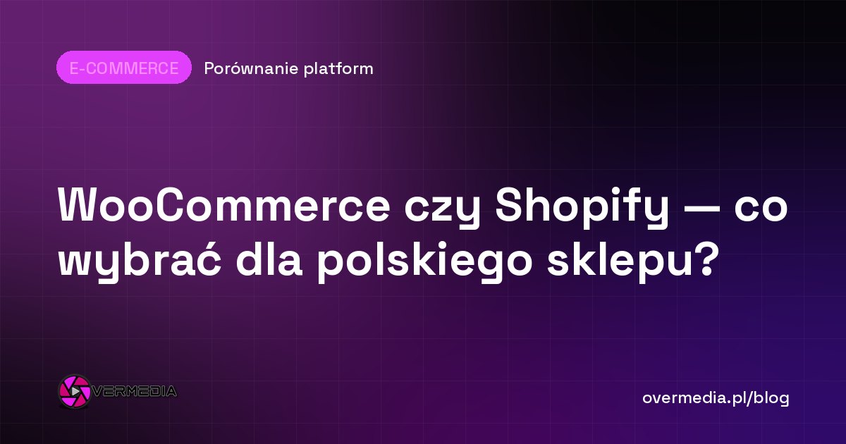 WooCommerce czy Shopify — co wybrać dla polskiego sklepu?