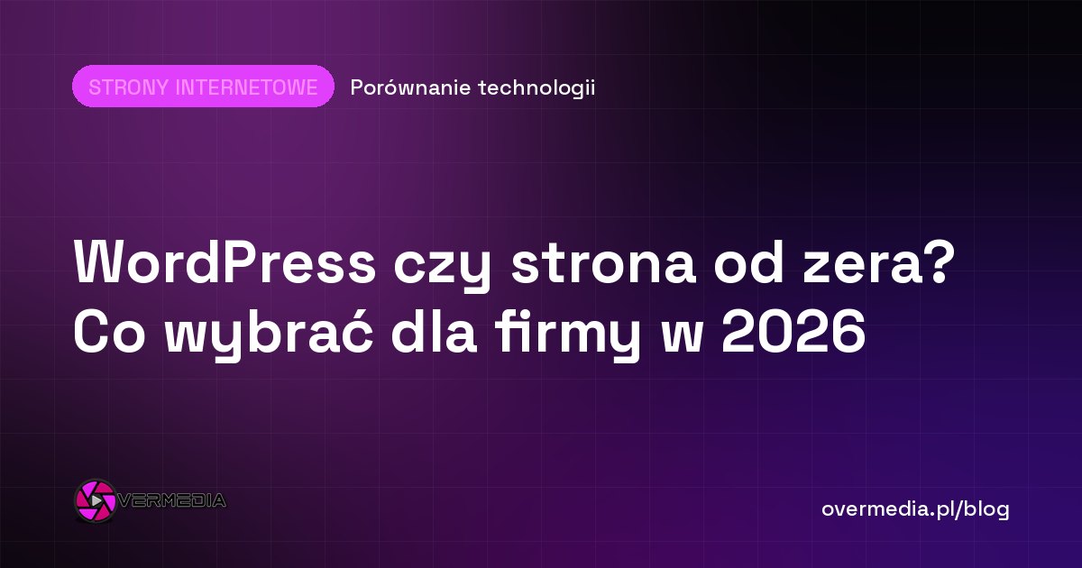 WordPress czy strona od zera? Co wybrać dla firmy w 2026